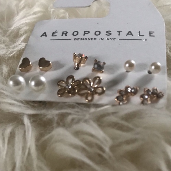 NWT Aeropostale 6pc Pair Earring Set - Picture 2 of 3